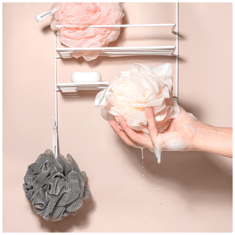 Et 3 Pack Ecopouf Set de esponjas de maquillaje 4 borlas para ducha