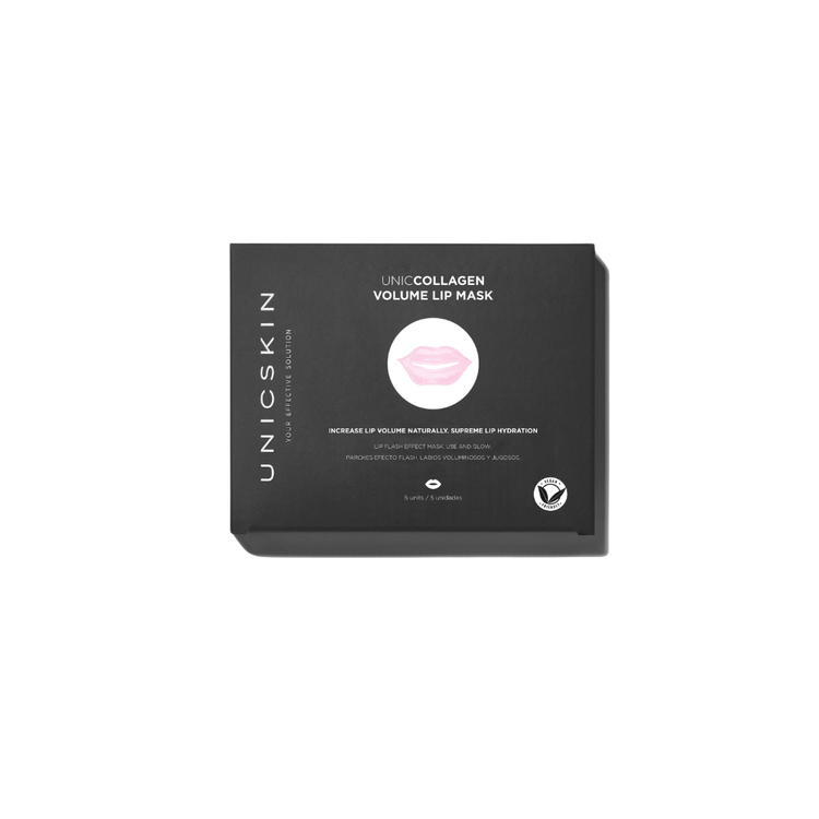 Uniccollagen Volume Lip Mask Parches de colágeno para labios hidratados y voluminosos