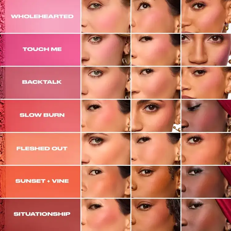 Face Bond Blush - Paleta de sombras, acabado mate de larga duración