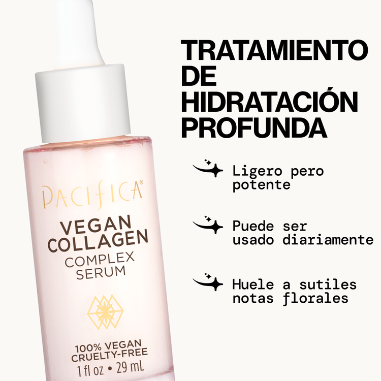 Vegan Collagen Complex Face Suero facial limpiador potencia la hidratación