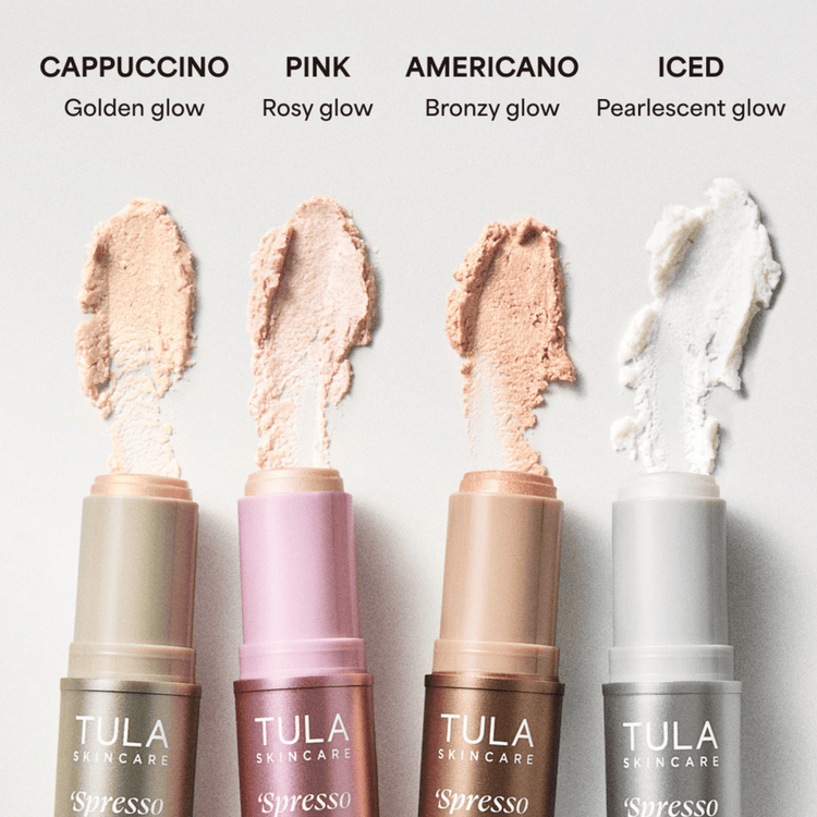 Gold Glow + Get It Cooling & Brightening - Bálsamo para ojos, con aloe vera y ácido hialurónico