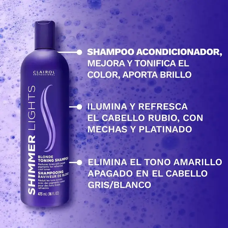 Shimmer Ligths - Shampoo mordo, para tonos rubios