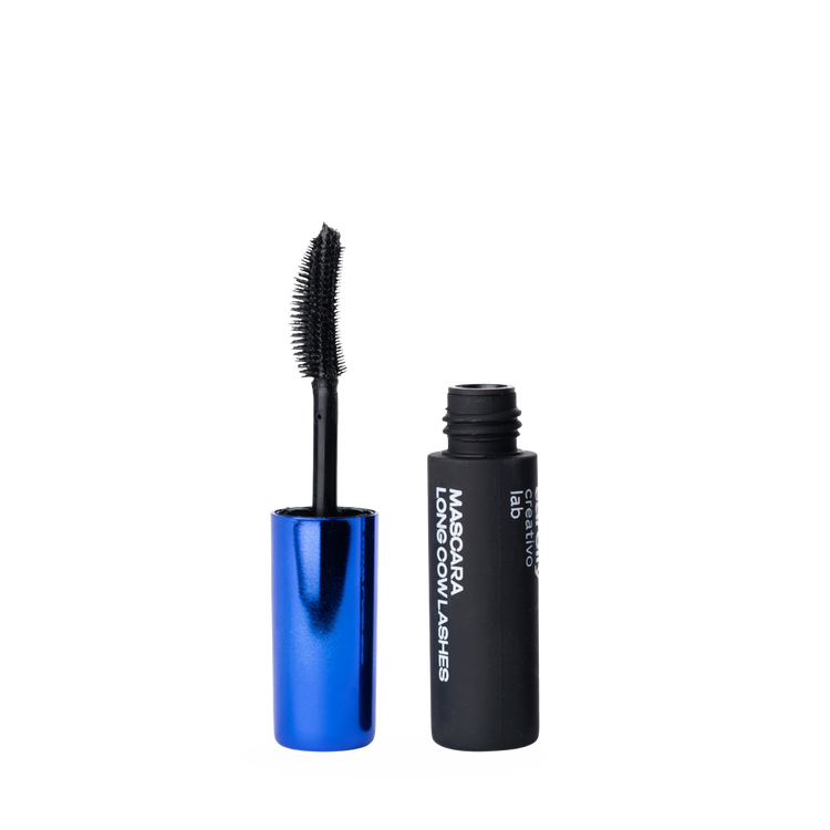 Long Cow Lashes Mini - Máscara para pestañas waterproof alargadora, versión mini, 6 gr