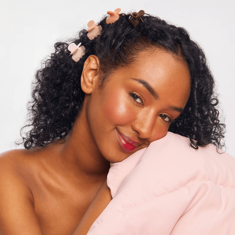 Mini Puffy Claw Clips - Clips para cabello, agarre firme y seguro