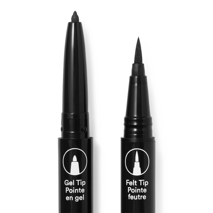 Dual Ended Gel - Delineador de ojos de doble punta, fórmula en gel y líquida para looks infinitos