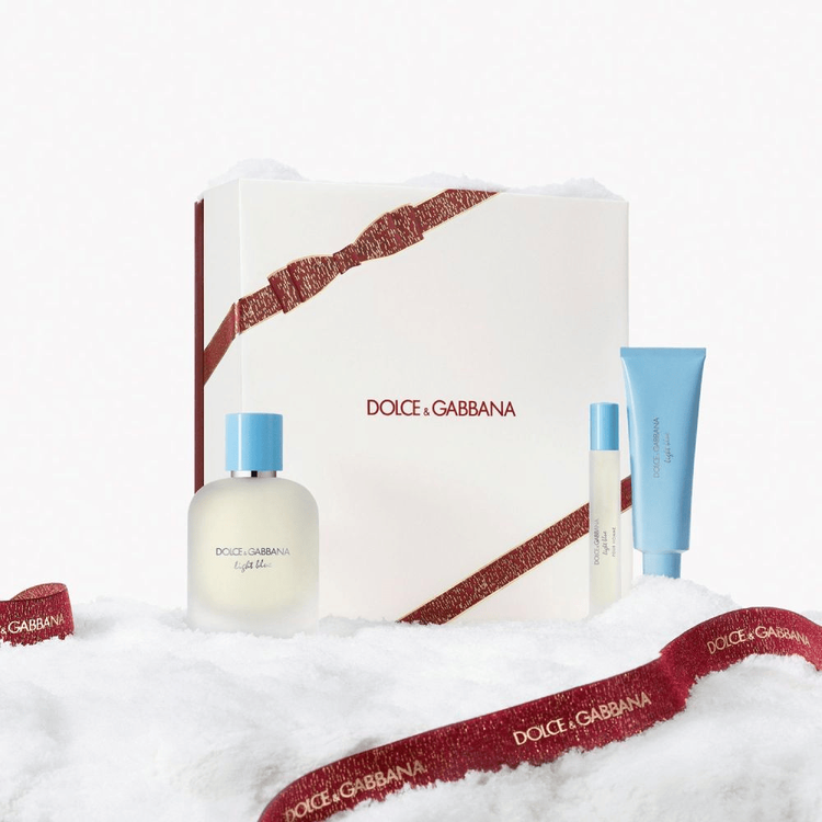 Light Blue Pour Homme - Set de regalo, Eau de Toilette 100 ml + gel de ducha + tamaño viaje