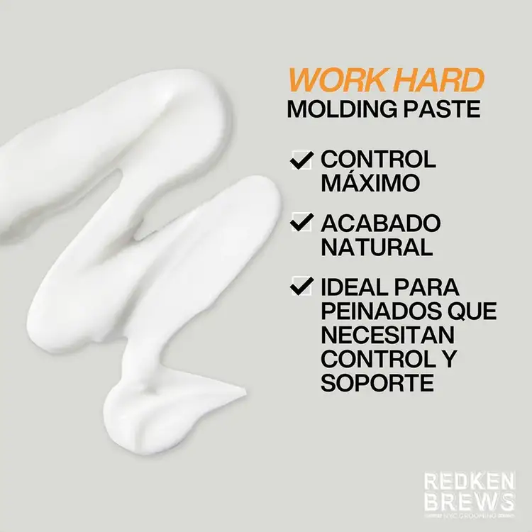 Redken Brews - Pomada, máxima fijación con acabado natural