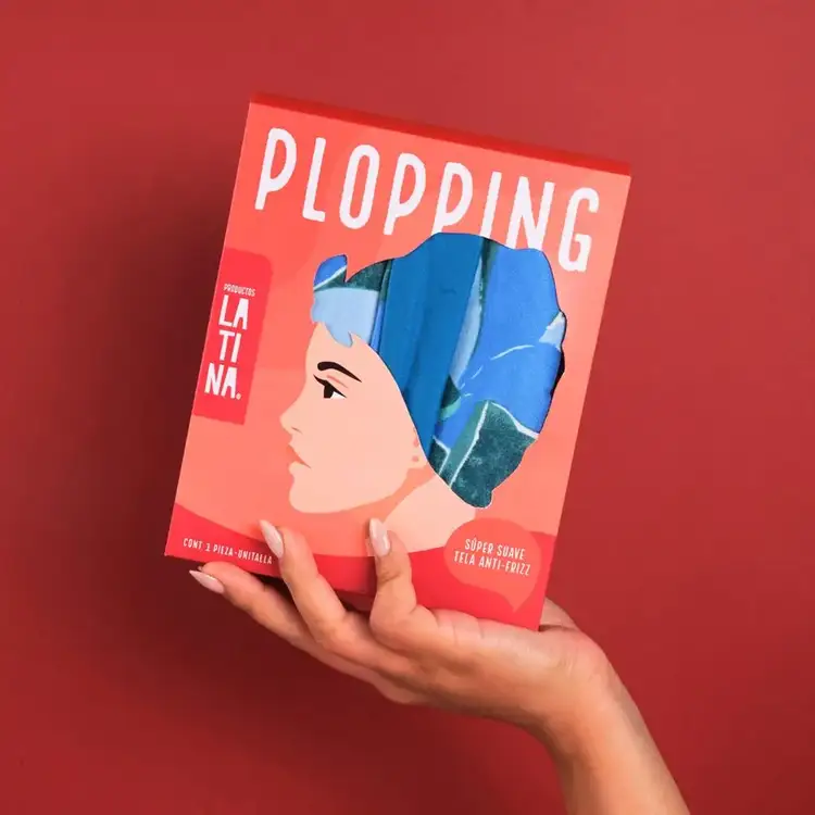 Plopping - Toalla para el cabello, antifrizz