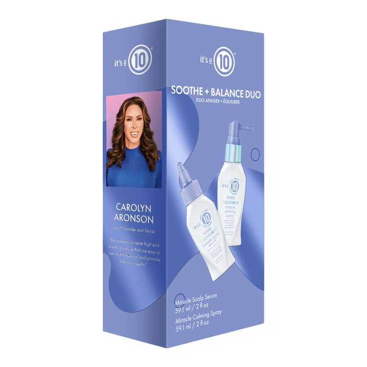 Scalp Soothe and Balance Set para el cuidado del cuero cabelludo calma y relaja el cuero cabelludo