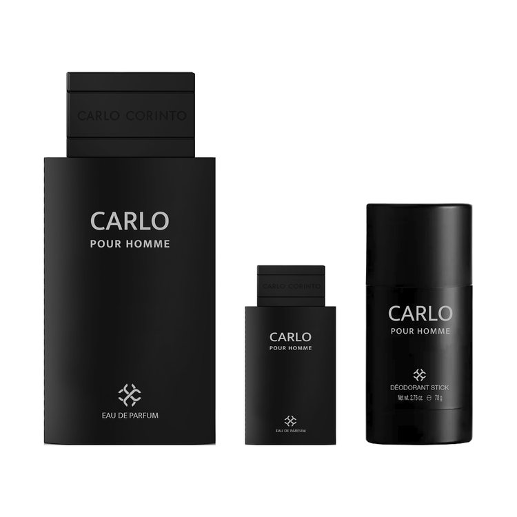 Pour Homme - Set de regalo, Eau de Parfum 100 ml + Desodorante + Mini