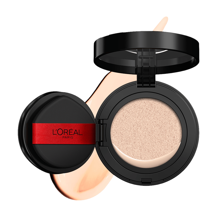 Infallible 24h Fresh Wear - Cushion Foundation, base de maquillaje de alta cobertura y acabado mate, 11 ml
