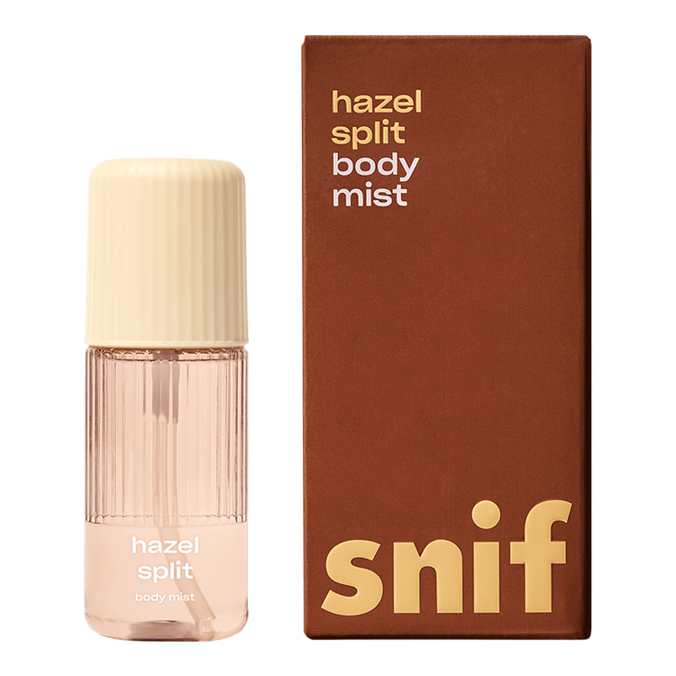 Hazel Split - Bruma corporal, tamaño de viaje y aroma afrutado
