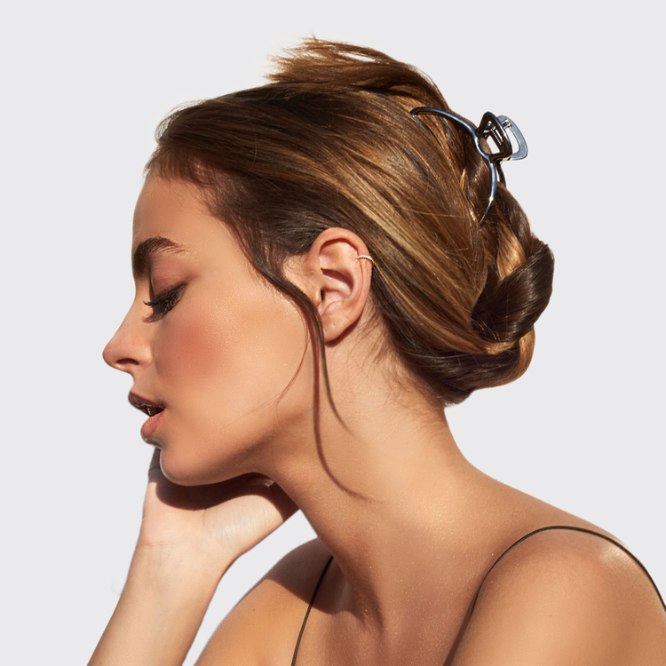 Open Shape Claw Clip - Pinza metálica, sujeción práctica y segura