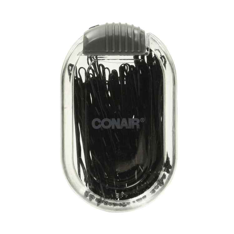 Conair - Pasadores negros con estuche