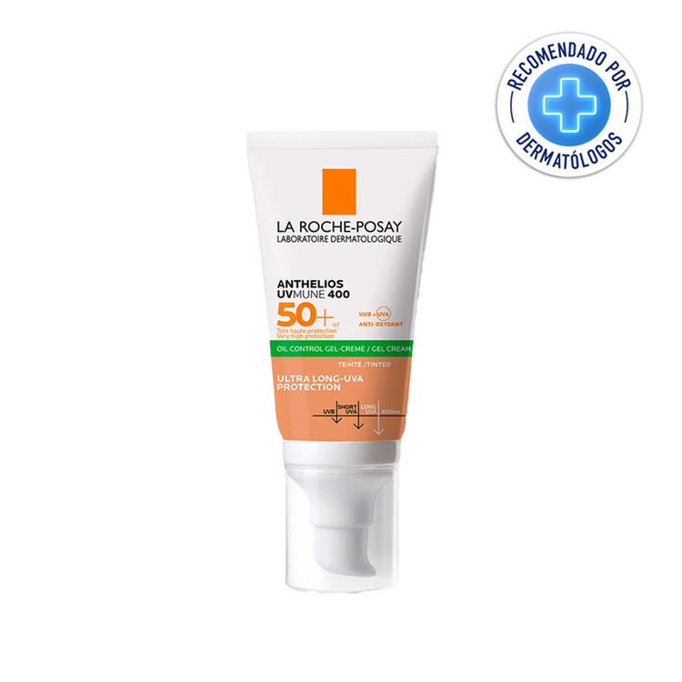 Anthelios - Protector solar facial, con color matificante