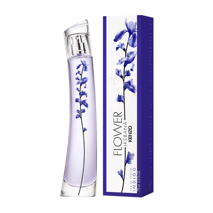 Flower Ikebana Indigo By Kenzo - Eau De Parfum, floral y ambarado que rinde homenaje al color más emblemático de Japon
