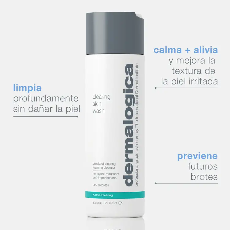 Acne Clearing Skin Wash Limpiador para la piel controla los brotes de acné