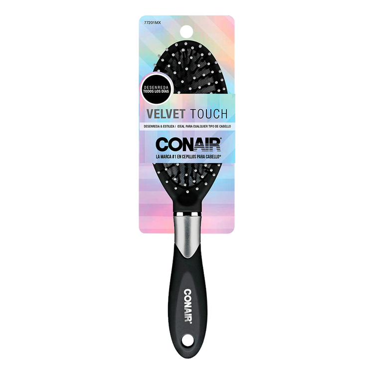 Conair - Cepillo ovalado acojinado velvet touch