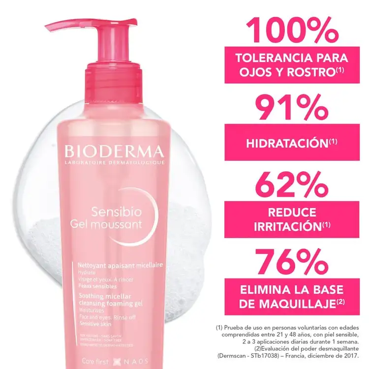 Sensibio - Gel moussant, con poder hidratante reforzado