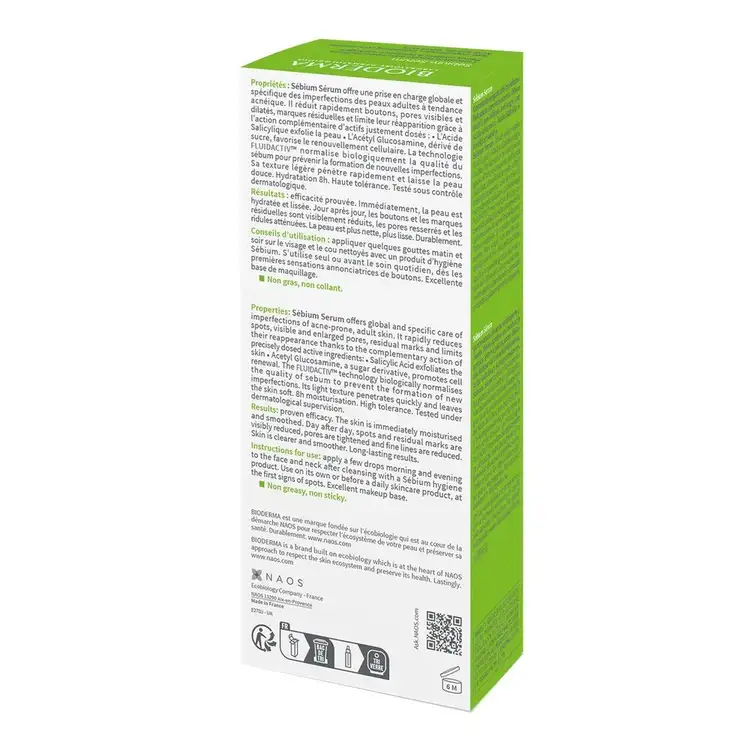 Sebium - Suero facial, controla brotes, reduce poros y arrugas