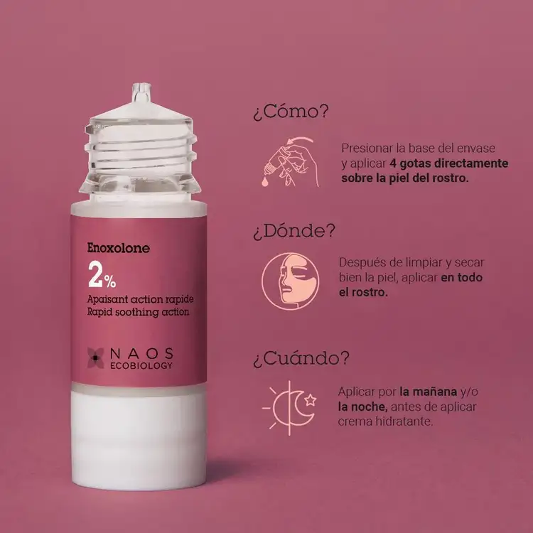 Enoxolona - Suero facial, activos puros que calman y protegen la piel sensible
