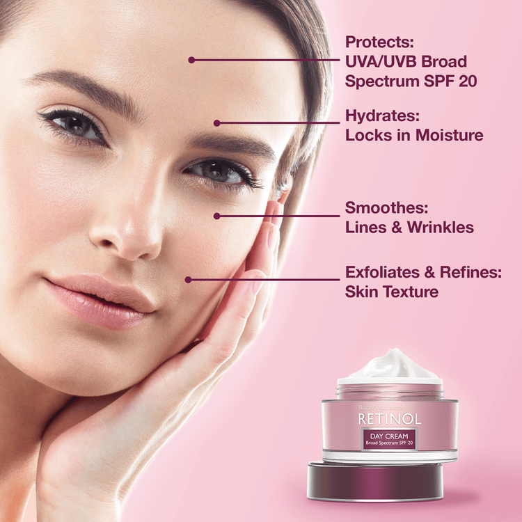 Retinol Crema facial con protector solar antiedad- spf 21