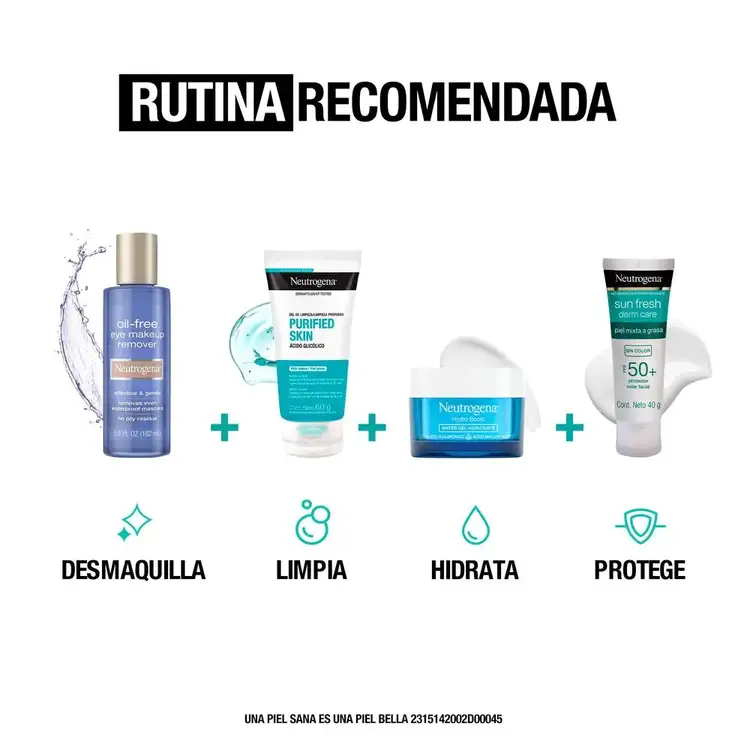Oil Free Desmaquillante de ojos remueve eficaz y gentilmente el maquillaje