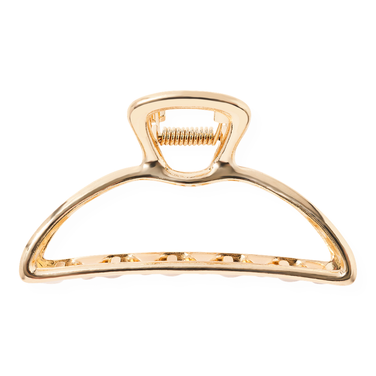 Gold Open Shape Claw Clip Pinza metálica agarre firme