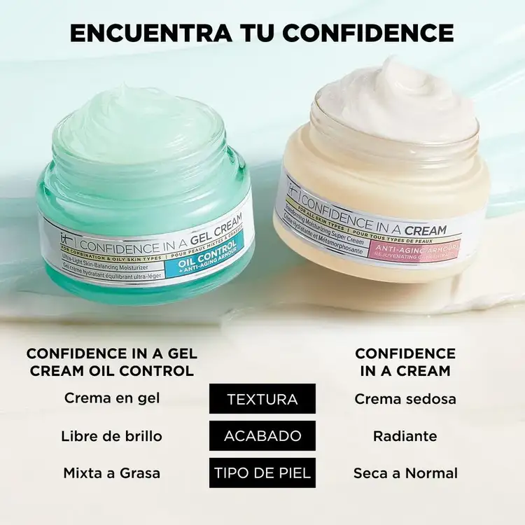 Confidence In A Gel Oil Control - Crema facial, reduce la apariencia de poros y corrige la textura