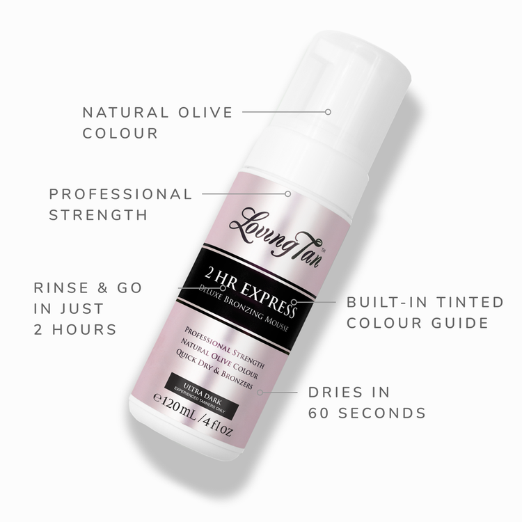 2 Hr Express Self Tanning Mousse autobronceador bronceado profundo
