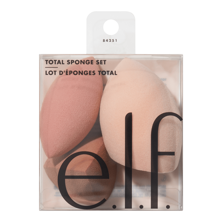 e.l.f. Total Sponge Set Juego de esponjas de maquillaje multiusos