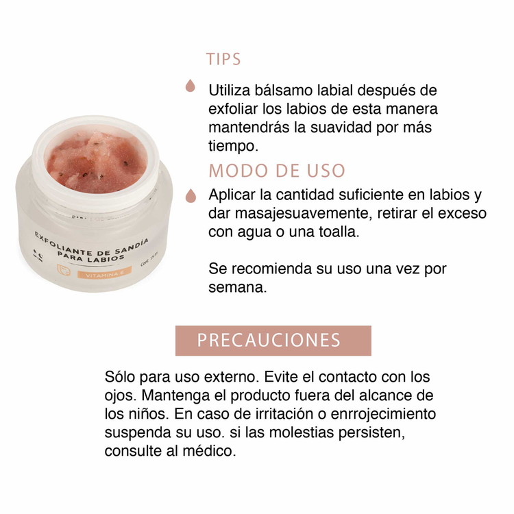 Labios Refil exfoliante labial para todo tipo de piel