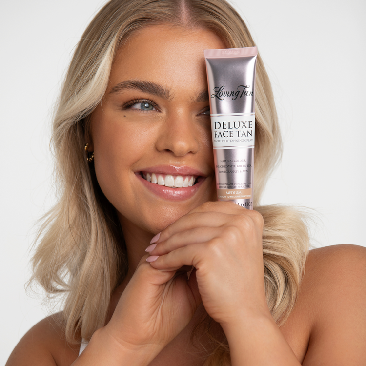 Deluxe Face Tan Bronceador deluxe para el rostro acabado bronceado