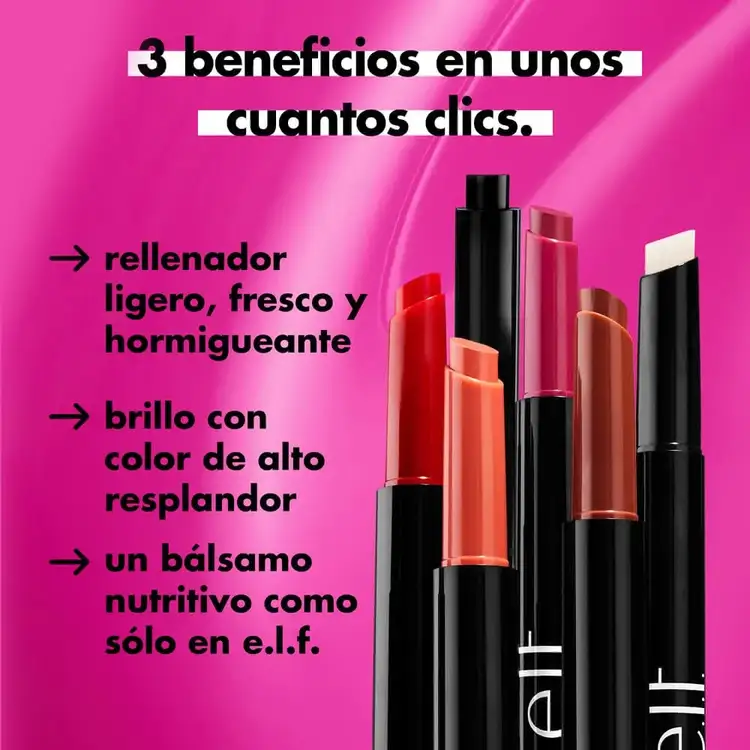 e.l.f. Pout Clout Lip Plumping Pen Bálsamo, brillo y voluminizador labial 3 en 1