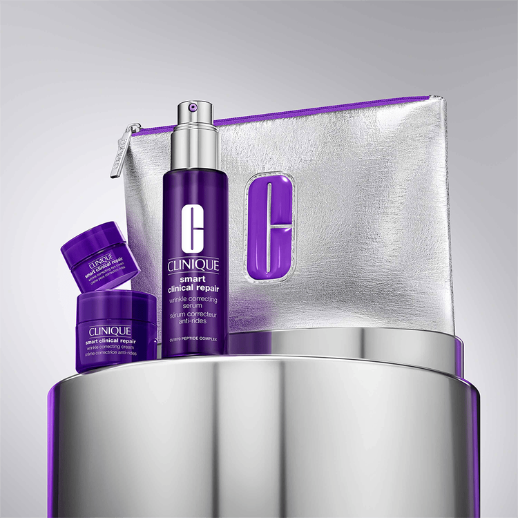 Smart Serum - Set de regalo, crema correctora facial + contorno de ojos + suero corrector antiedad