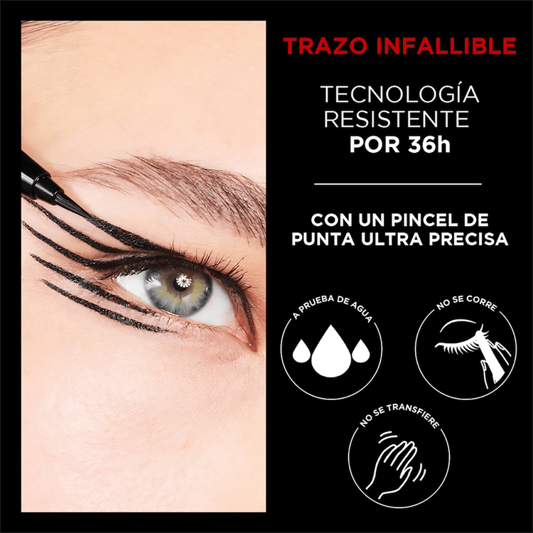 Infallible Micro Fine Brush Delineador larga duración