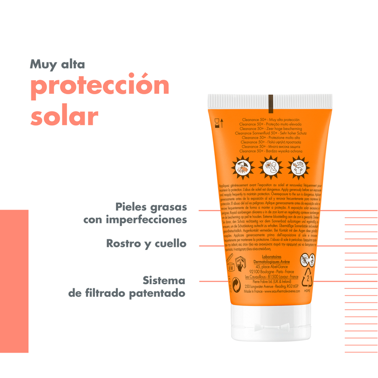 Cleanance Protector solar sin color