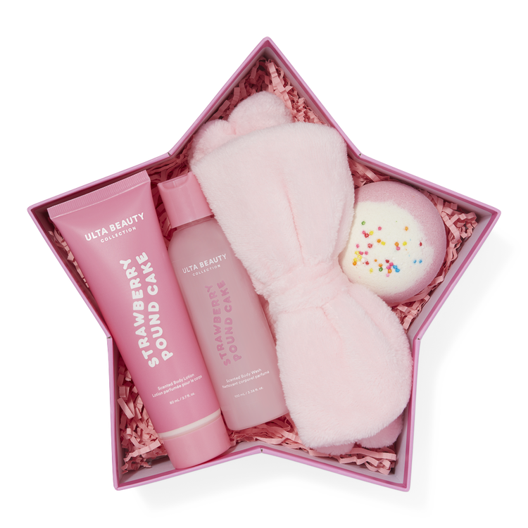 Let's Celebrate Bath - Set de cuidado corporal, aroma a pastel de fresa