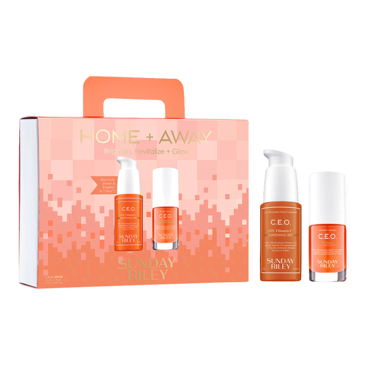 CEO Home + Away - Set de regalo, Serum Vitamin C 30 ml + mini