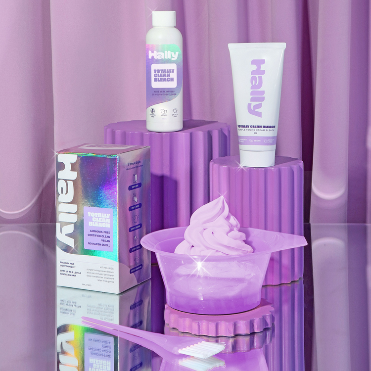 Totally Clean Bleach Premium Hair Lightening Kit Kit de decoloración ideal para rizos