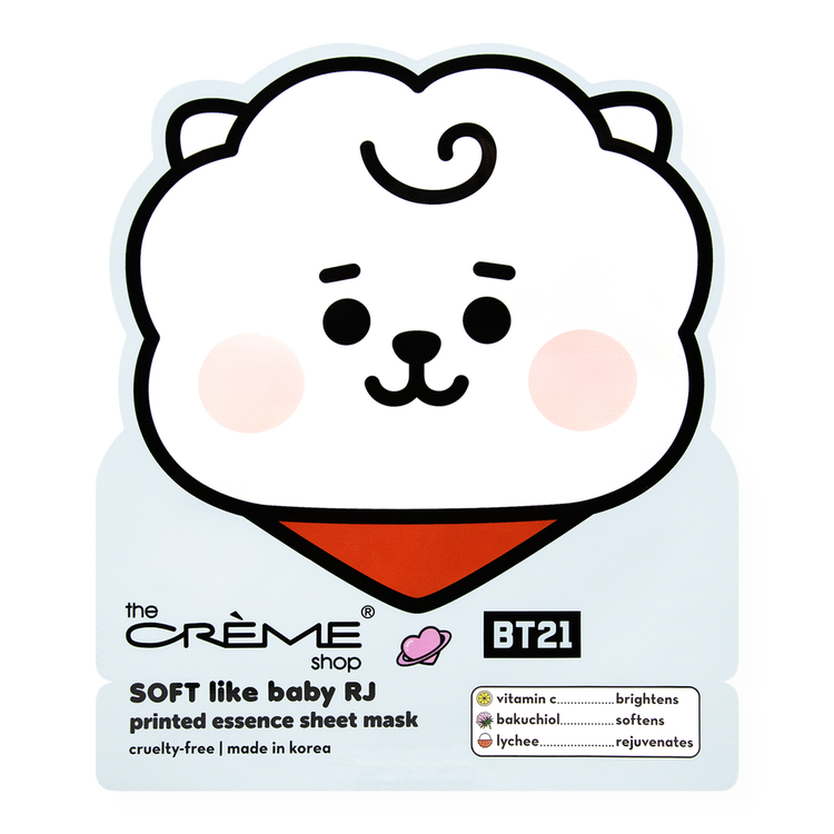 Bt21 Soft Like Baby Rj Printed Essence Mascarilla apariencia rejuvenecida