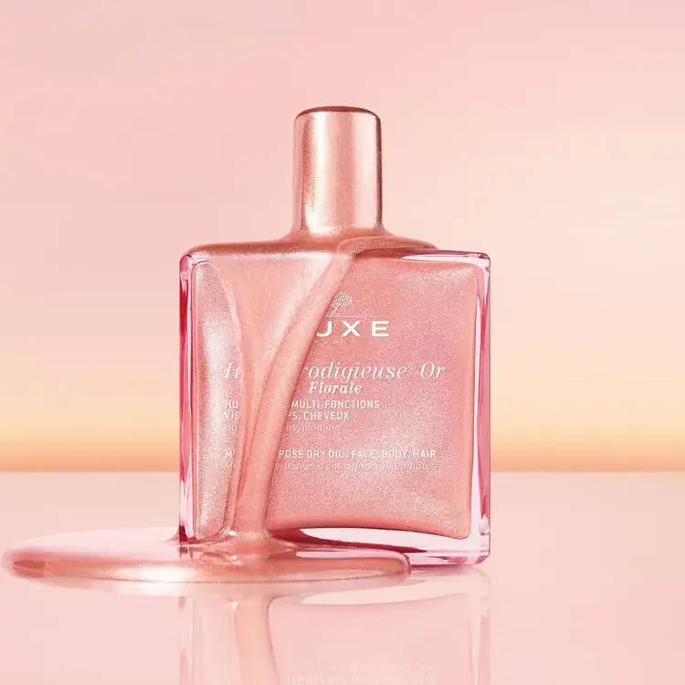 Huile Prodigieuse Oro Florale Aceite seco nutre piel cabello textura no grasa