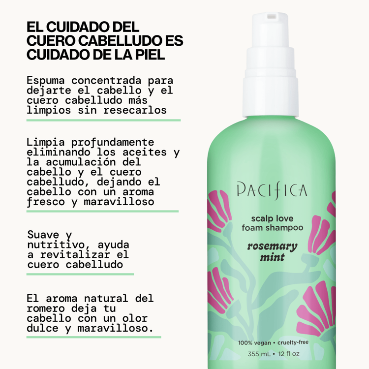 Rosemary Mint Scalp Love Foam - Shampoo, limpieza profunda