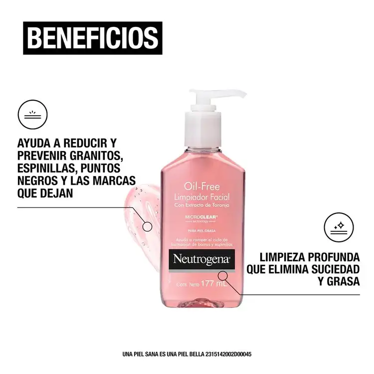 Oil Free - Limpiador facial, fórmula en gel