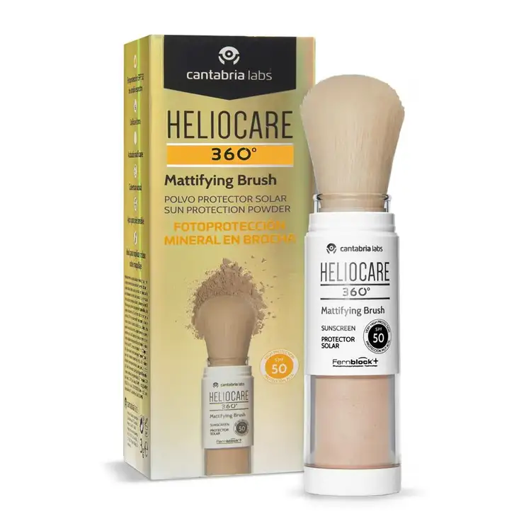 Mattifying Brush SPF 50 Protector solar facial en brocha