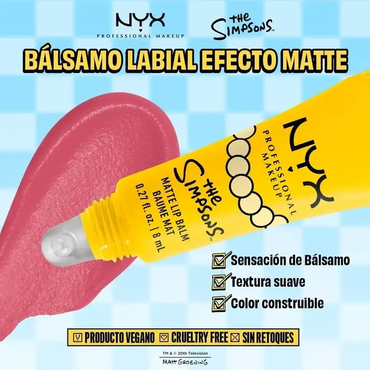 Simpsons Smush - Lip Gloss, Brillo vibrante y textura suave