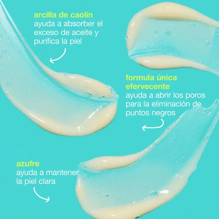 Clear Start Blackhead Clearing Fizz Mask Mascarilla espumosa para puntos negros limpia poros y grasa del rostro