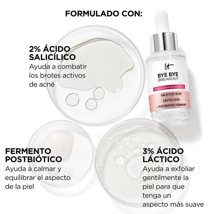 Bye Bye Serum - Suero facial, tratamiento anti-acné