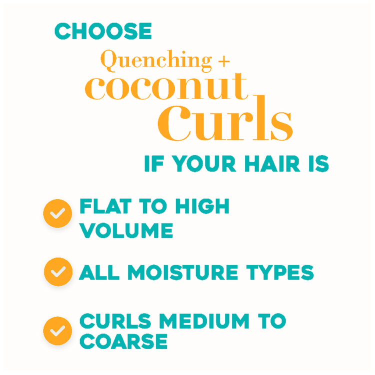 OGX Quenching + Coconut Curls - Shampoo, para rizos