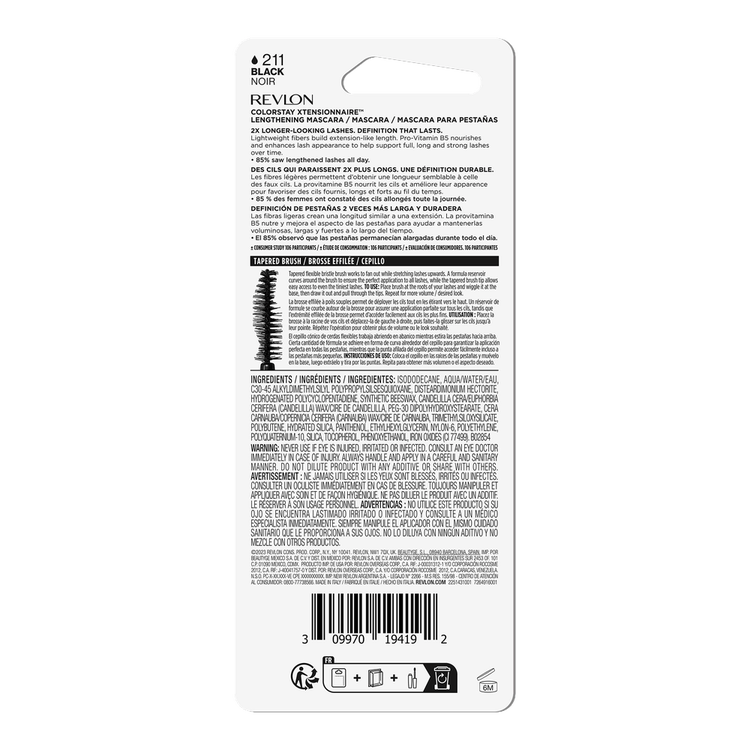 Máscara para pestañas pestañas llenas, largas y fuertes